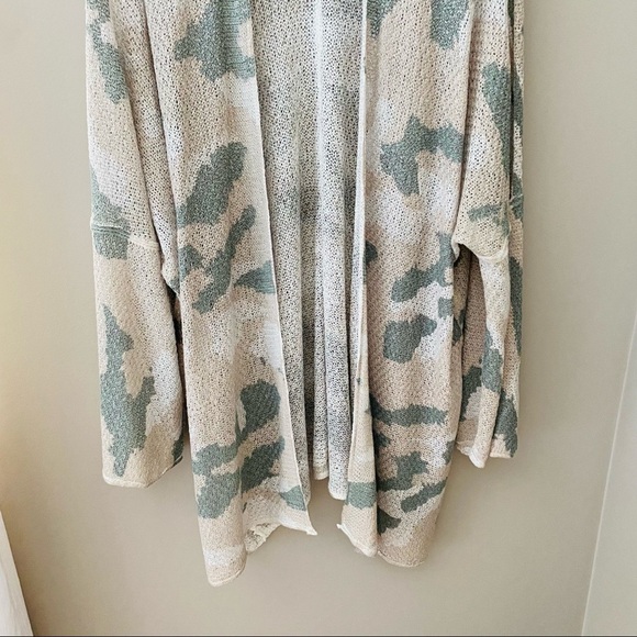 POL Open Front Camo Cardigan Green Sz Small - Picture 4 of 8